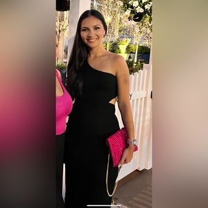 Lulus black cutout dress size Medium